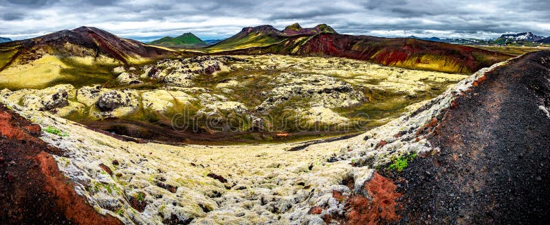Beautiful Colorful Volcanic Mountains Landmannalaugar As Pure
