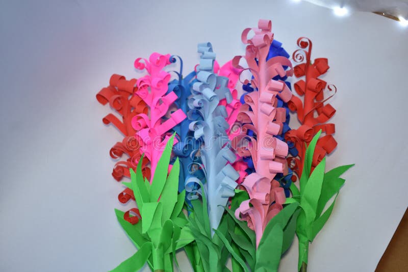 Beautiful Coloured Paper Flower Stock Photo Image of beautiful