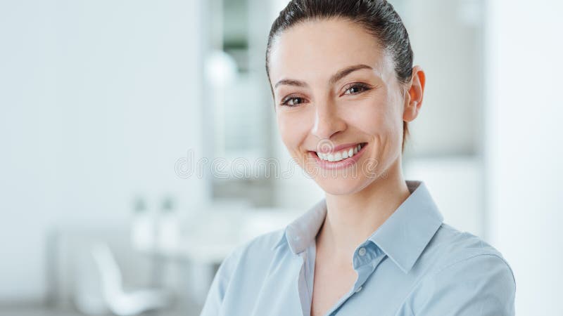 Beautiful confident business woman posing stock photography Beautiful confident business woman posing stock photography
