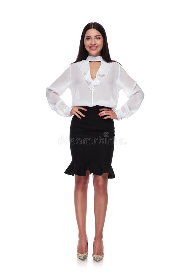 Beautiful and confident businesswoman standing royalty free stock photo Beautiful and confident businesswoman standing royalty free stock photo