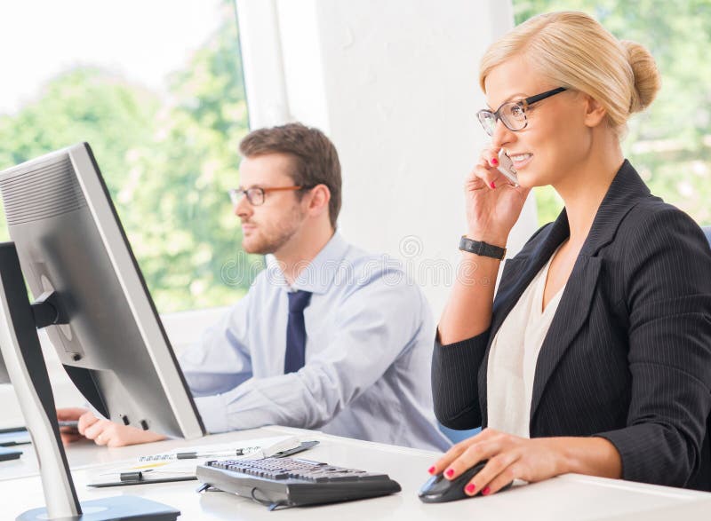Beautiful and confident female ceo having a business conversation stock photography Beautiful and confident female ceo having a business conversation stock photography