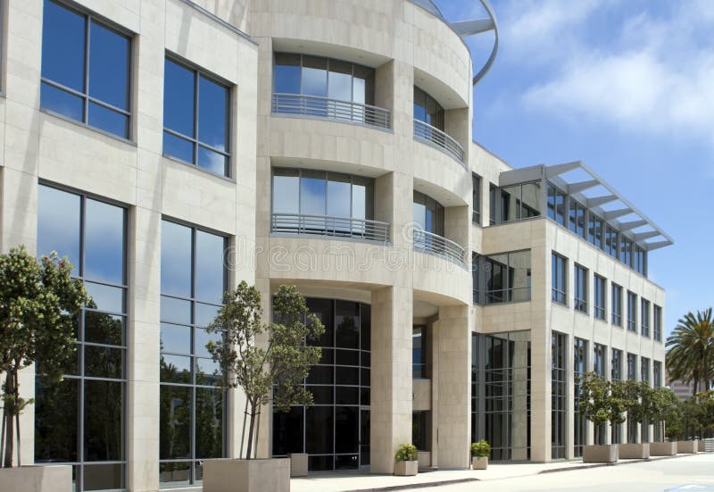 Beautiful Corporate Office Building in California Stock Photo Image