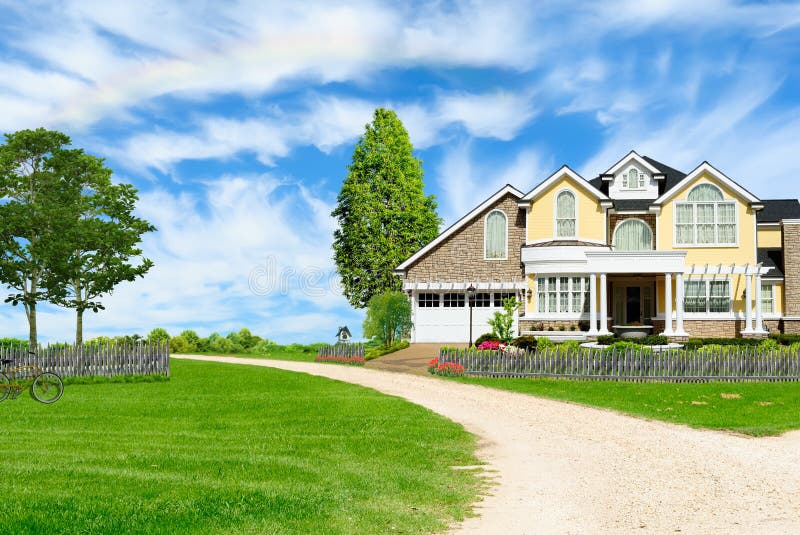 Beautiful country house stock photo. Image of mortgage 25442574