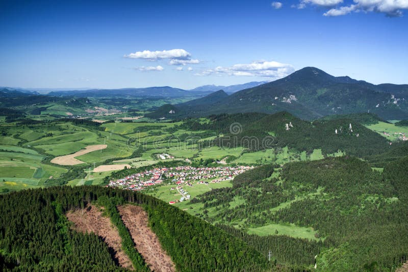 Beautiful country landscape in Slovakia