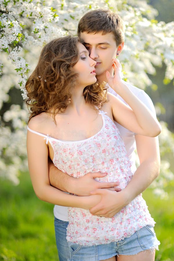 Beautiful Couple in love on summer stock images Beautiful Couple in love on summer stock images