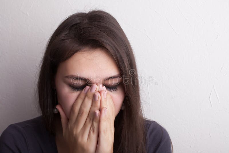 Beautiful crying girl stock photography Beautiful crying girl stock photography