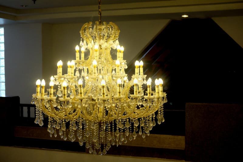 Beautiful Crystal Chandelier Stock Photo Image of decorative