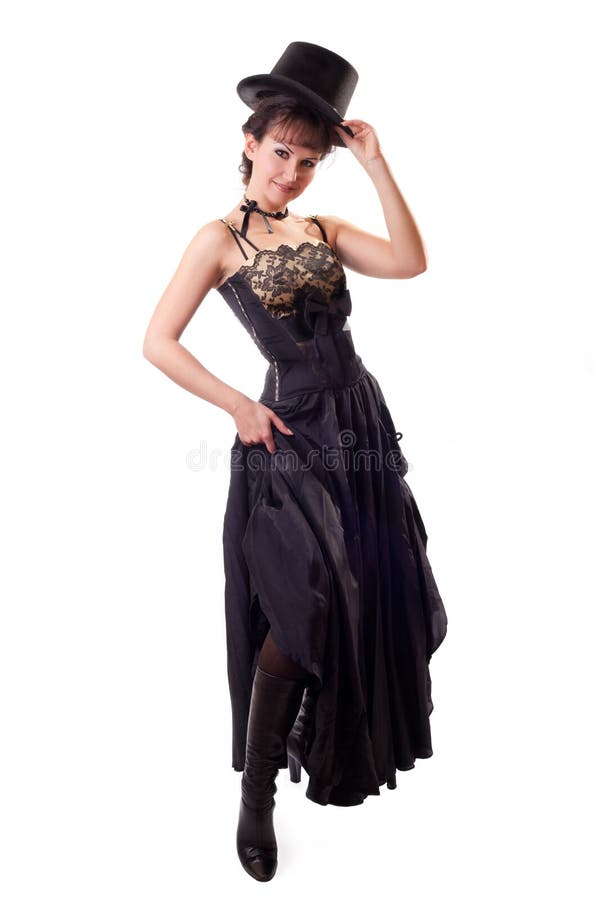 Beautiful Dancing Girl in Hat Stock Photo Image of dance, erotic