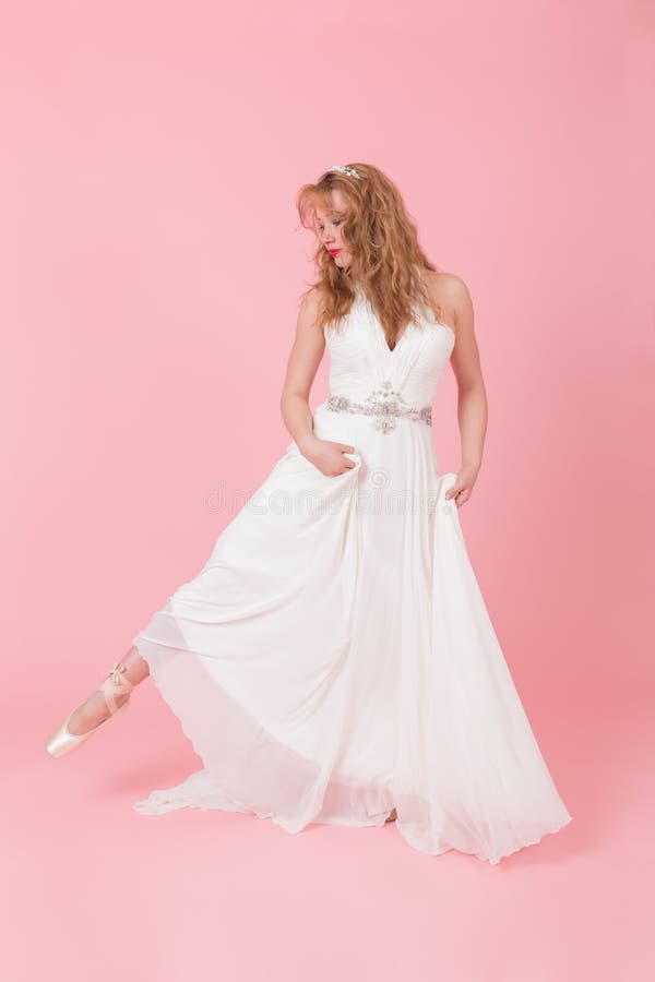 Beautiful dancing girl stock photo. Image of dress, hair 69849788