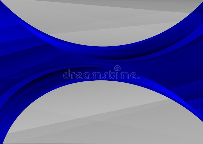 Beautiful dark blue abstract waves background Vector stock illustration