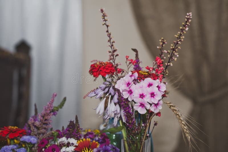 Beautiful Decorations of the Holiday Table Stock Image Image of