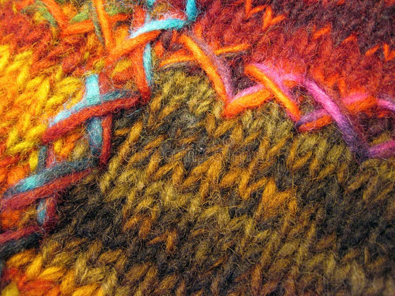Colorful soft knitted surface texture