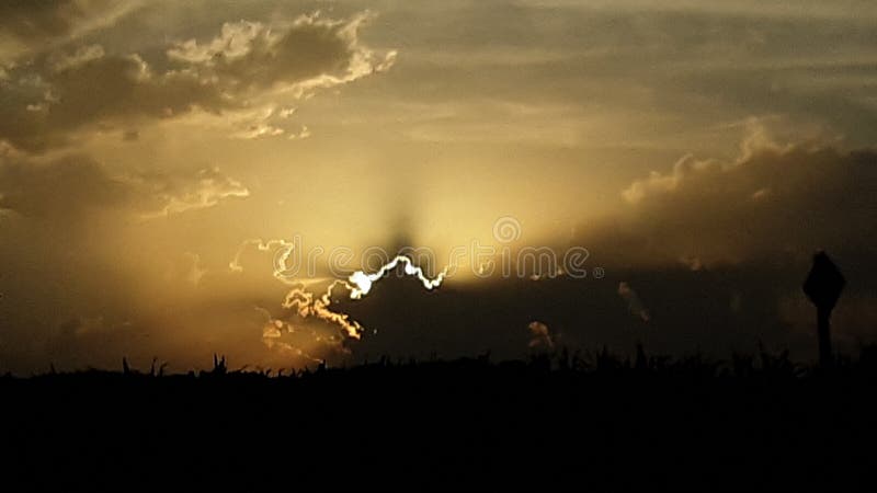 Beautiful disaster stock image