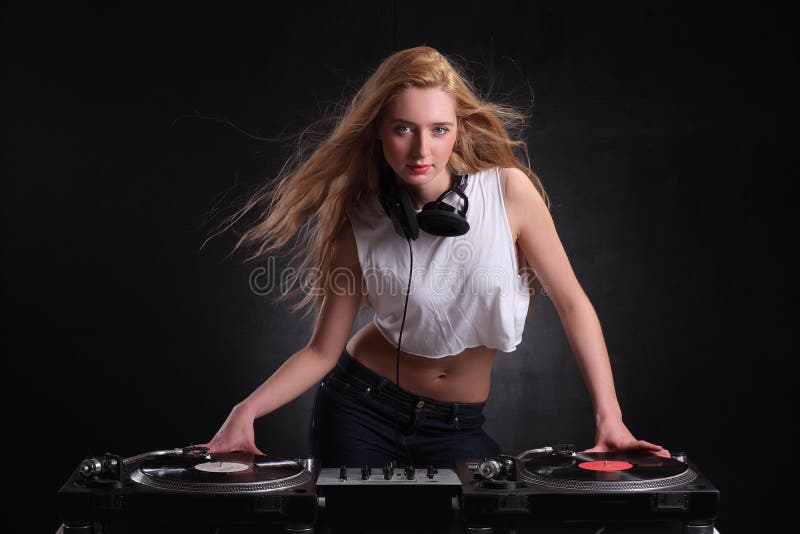 Beautiful DJ girl stock photo. Image of expression, adult - 174453760 Beautiful DJ girl stock photo. Image of expression, adult - 174453760