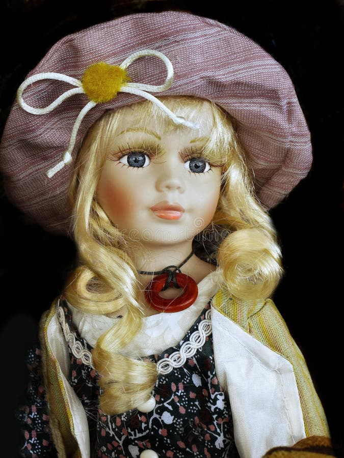 Vintage Doll Portrait stock photo. Image of vintage, dolls 35214108