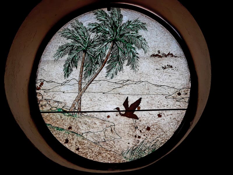 Beautiful drawing on glass stock image. Image of glass 139487471