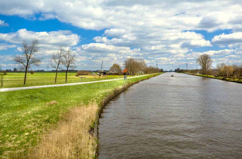 Beautiful Dutch landscape stock image. Image of water - 24278971