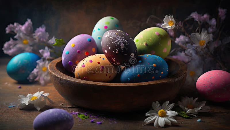 Fundal de ouă de Paște. stock illustration