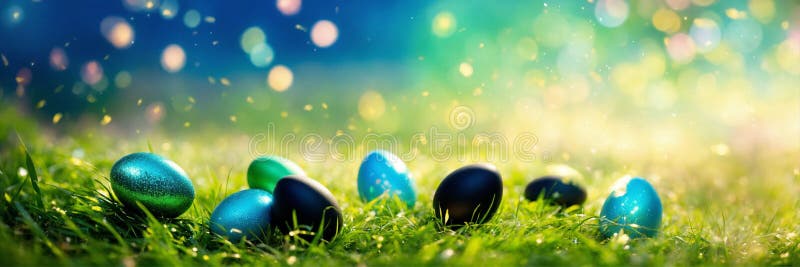 Ouă frumoase de Paște pentru vacanță. concentrare selectivă. royalty free stock image