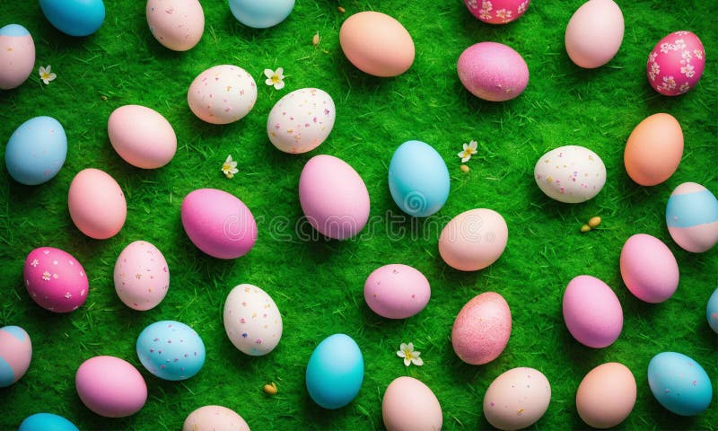 Ouă frumoase de Paște pentru vacanță. concentrare selectivă. stock photography
