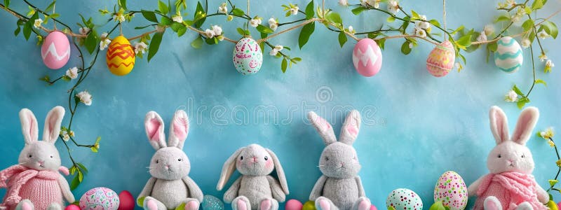 Frumoasă grădină de Paște cu ouă. concentrare selectivă. royalty free stock image