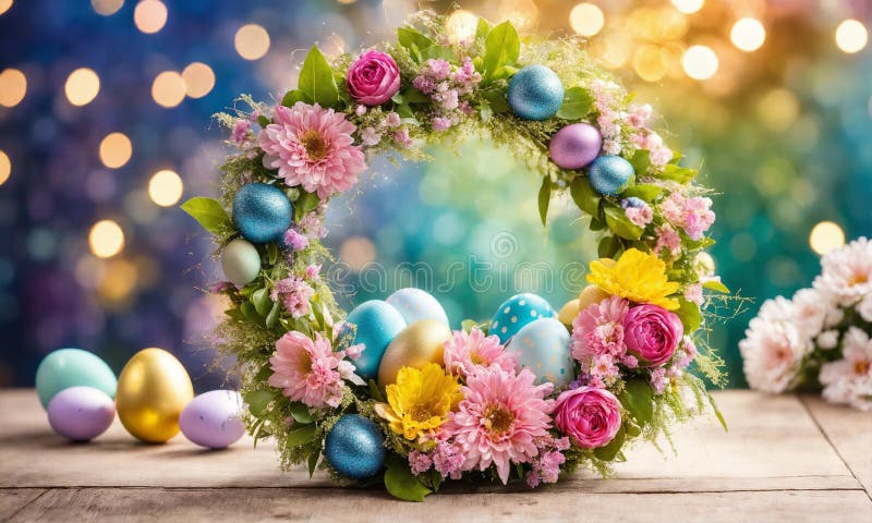 Decor frumos de paște. concentrare selectivă. stock image