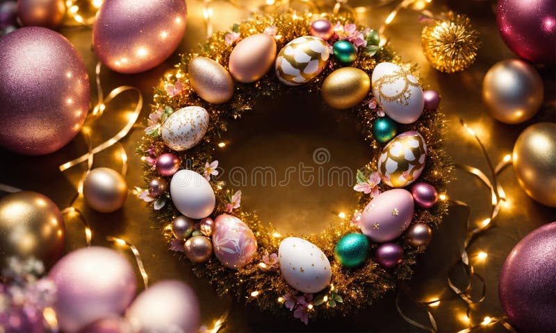 Decor frumos de paște. concentrare selectivă. royalty free stock photo