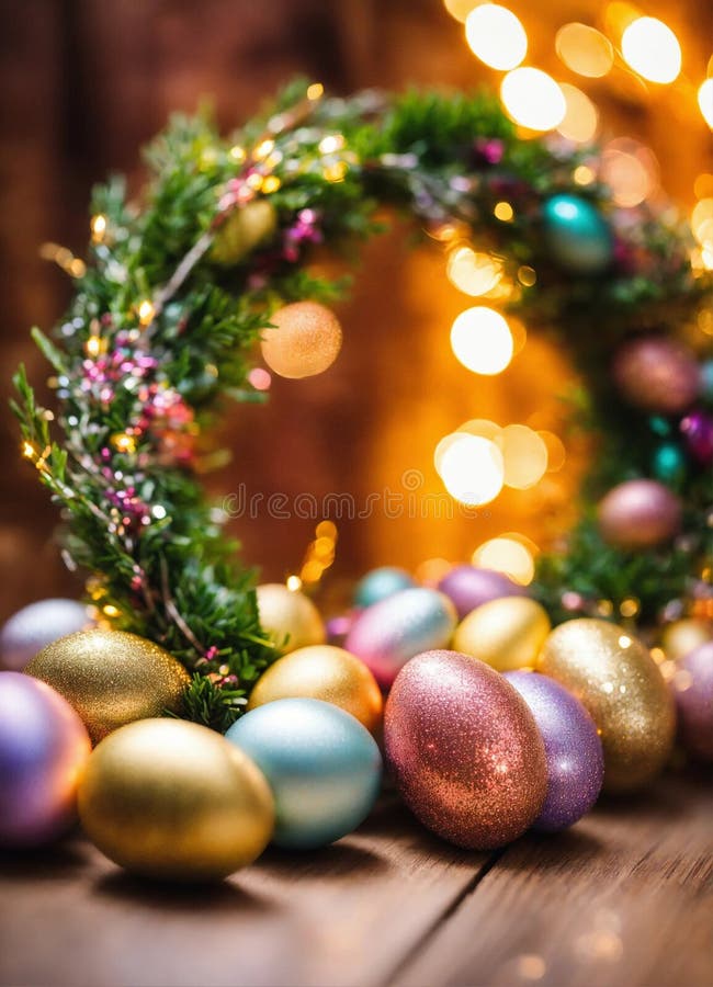 Decor frumos de paște. concentrare selectivă. stock images