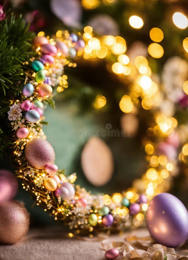 Decor frumos de paște. concentrare selectivă. royalty free stock images