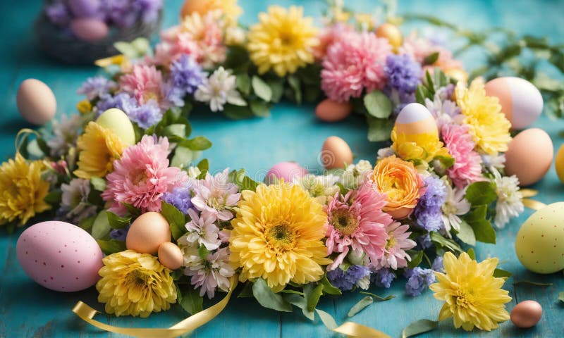 Decor frumos de paște. concentrare selectivă. royalty free stock image