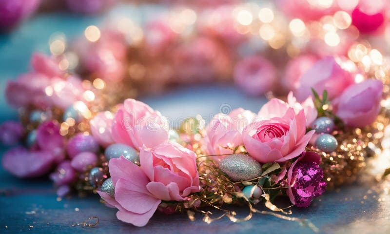 Decor frumos de paște. concentrare selectivă. stock photo