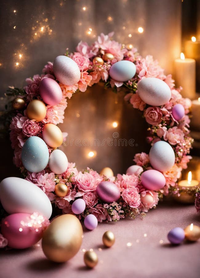 Decor frumos de paște. concentrare selectivă. royalty free stock images