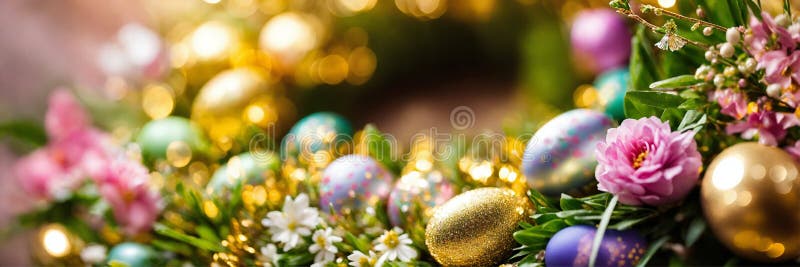 Decor frumos de paște. concentrare selectivă. royalty free stock images