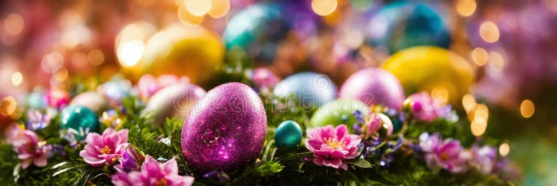 Decor frumos de paște. concentrare selectivă. royalty free stock image