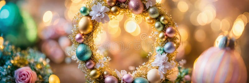 Decor frumos de paște. concentrare selectivă. stock image