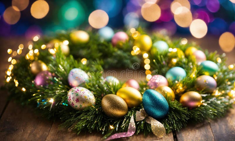 Decor frumos de paște. concentrare selectivă. royalty free stock photo