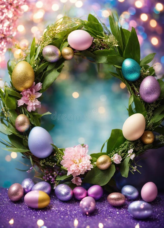 Decor frumos de paște. concentrare selectivă. stock image