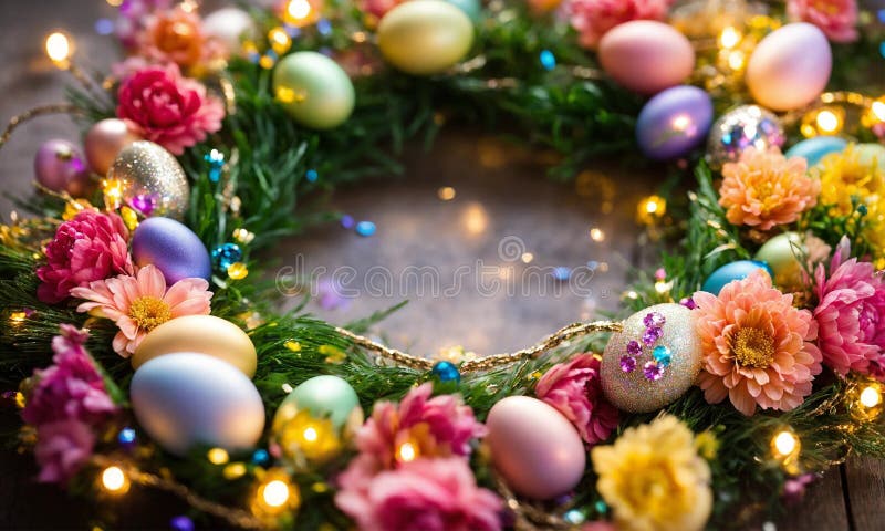 Decor frumos de paște. concentrare selectivă. royalty free stock photos