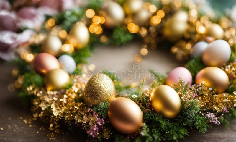 Decor frumos de paște. concentrare selectivă. royalty free stock photography