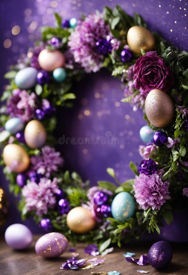 Decor frumos de paște. concentrare selectivă. stock photography