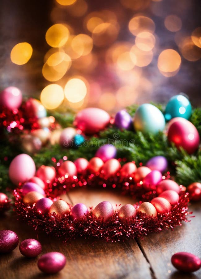 Decor frumos de paște. concentrare selectivă. stock photography