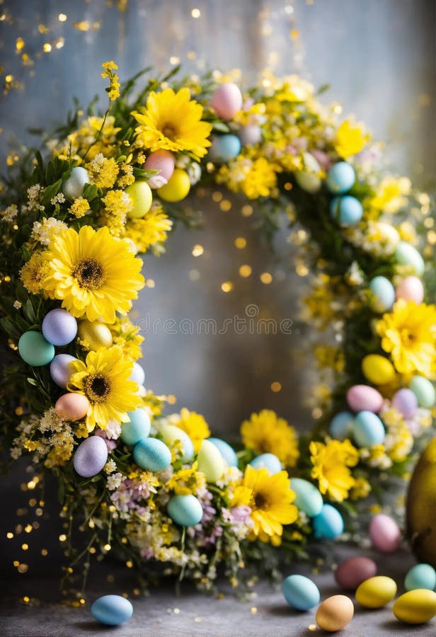 Decor frumos de paște. concentrare selectivă. stock photo