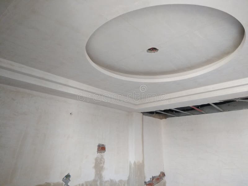 False Ceiling Work For Living Room Stock Photo Image Of False