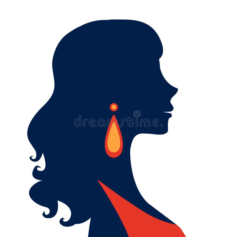 Download Beautiful Elegant Woman Silhouette Stock Vector ...