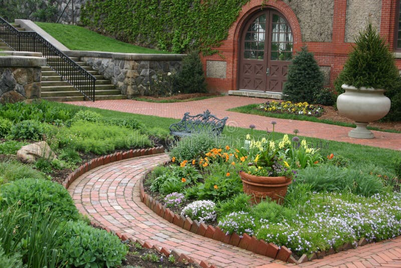 Beautiful English Garden royalty free stock photo Beautiful English Garden royalty free stock photo