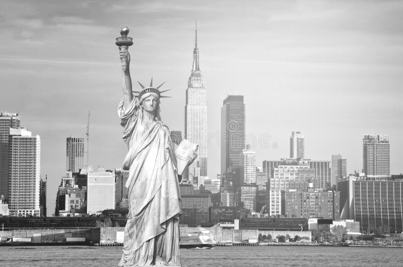 Beautiful Epic Black and White Photograph from New York City Skyline Stock  Photo - Image of white, photograph: 111717240