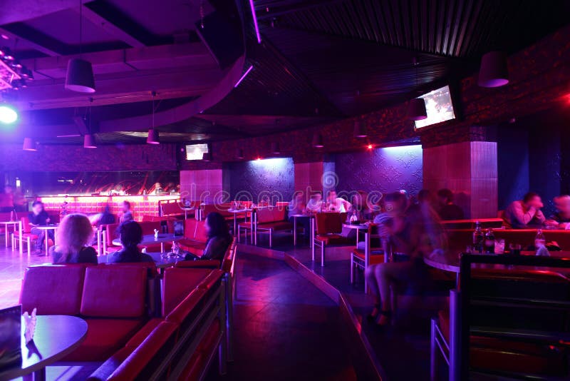 Beautiful European Night Club Interior Stock Image - Image of comfort ...