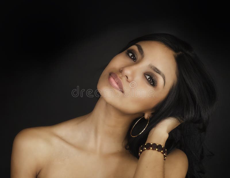 Beautiful Exotic Young Woman Stock Image Image of pose, people 24302707