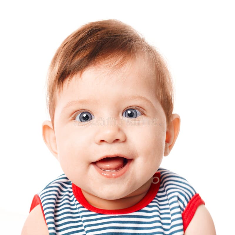 Beautiful Adorable Happy Cute Smiling Baby Stock Photo - Image of child ...