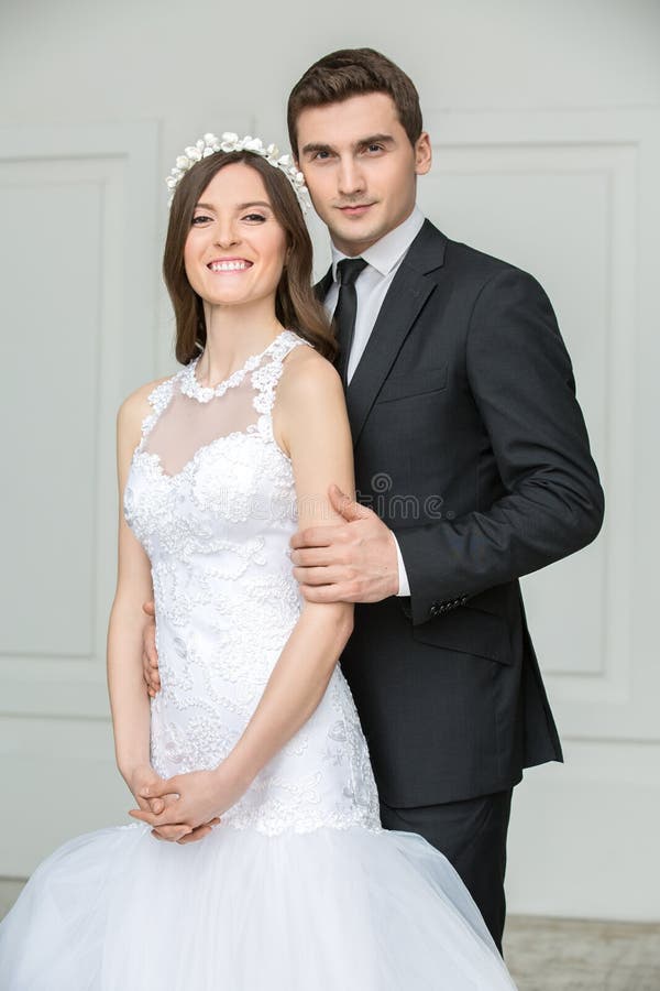 Beautiful fashion bridal couple